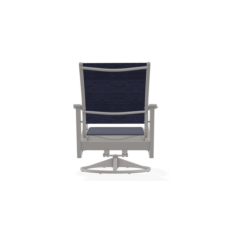 Wexler Outdoor Swivel Lounge Chair, Harbor, Warm Gray