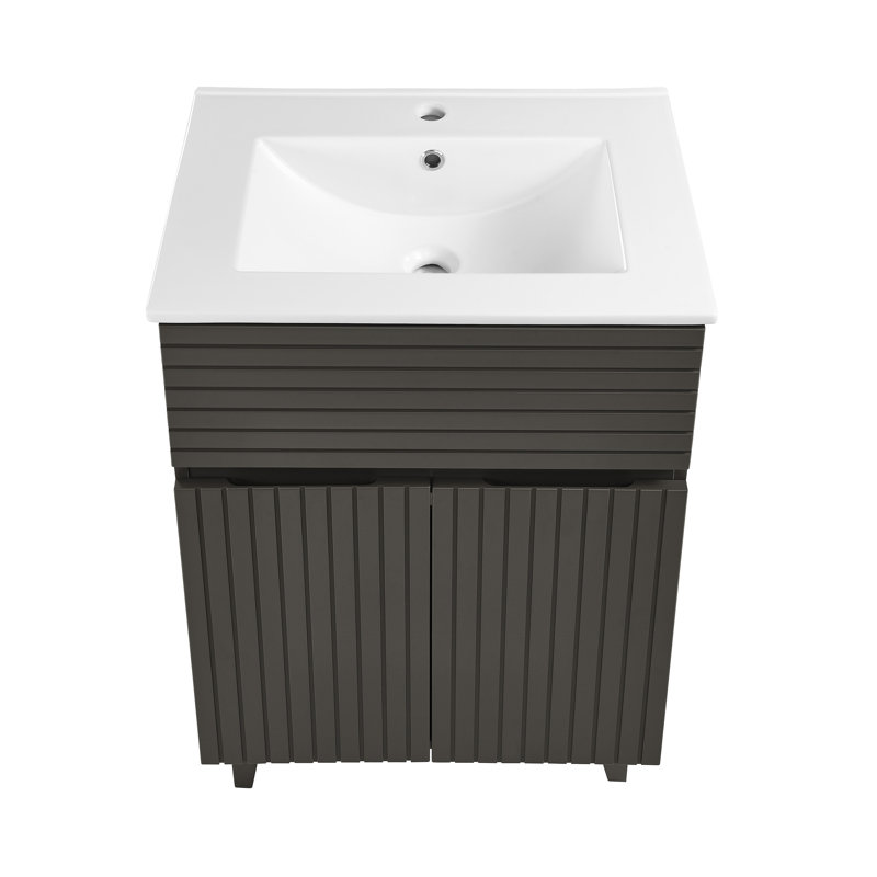 Bernay 24" Bathroom Vanity, Gray