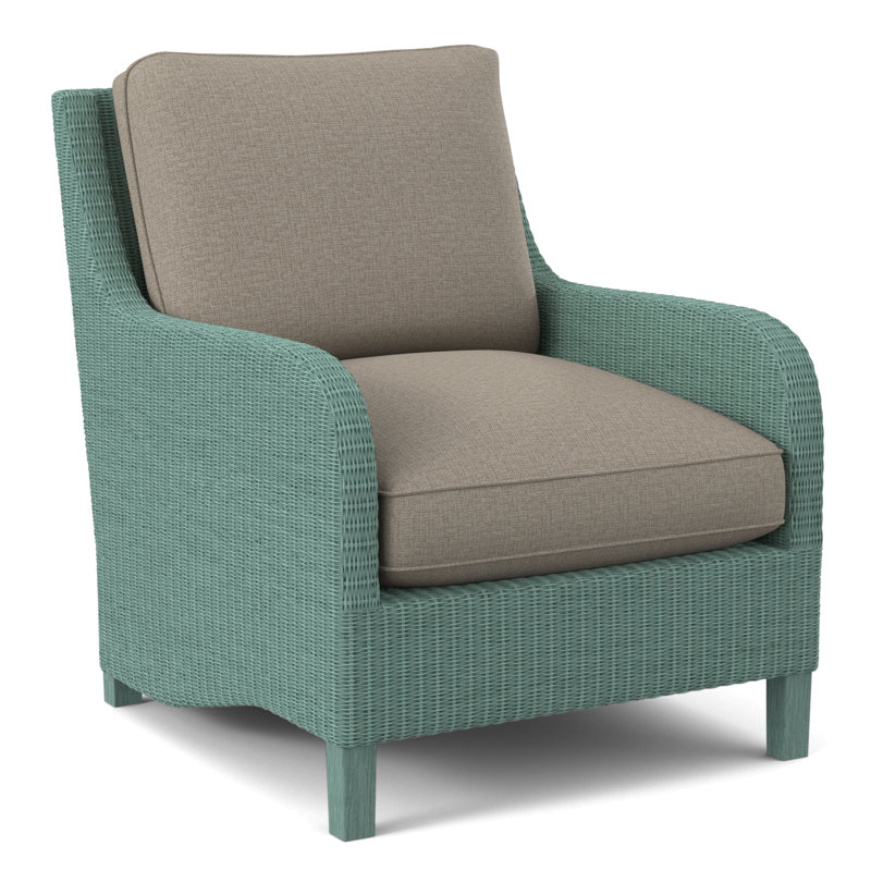 Gibraltar Armchair, Beige Performance Fabric; 0851-73, Black