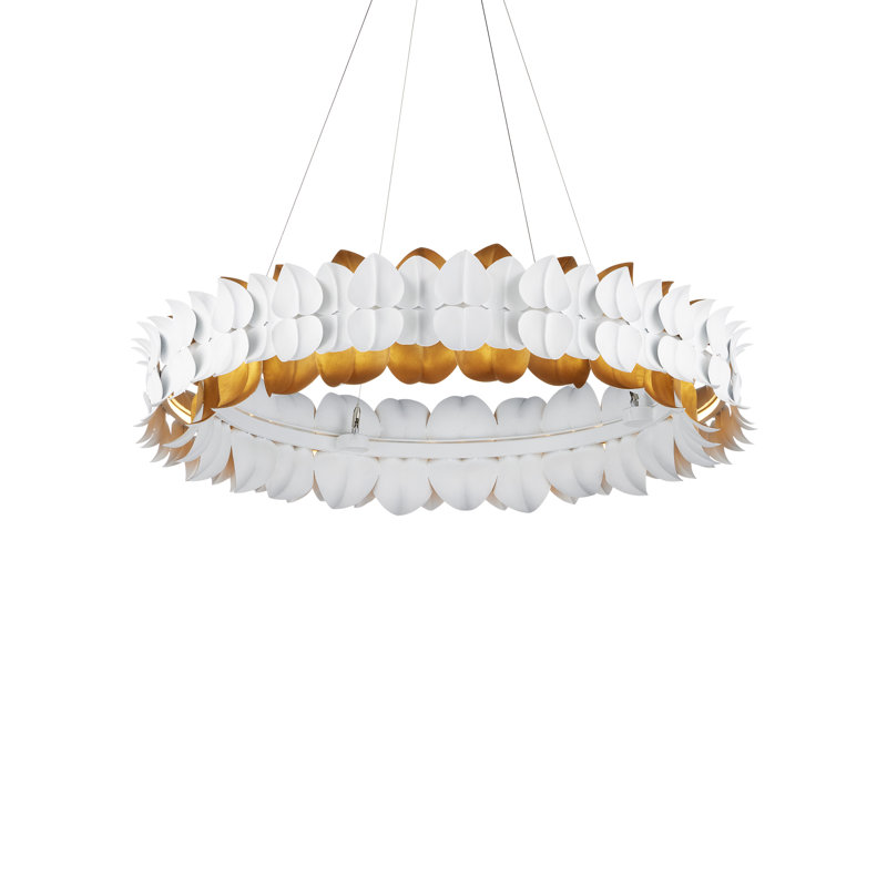 Aventine 1 - Light Wrought Iron LED Chandelier