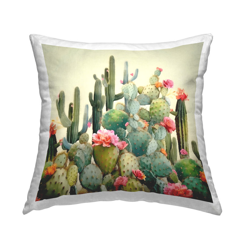 Coussin décoratif Desert Jewels Cactus par Lazar Studio