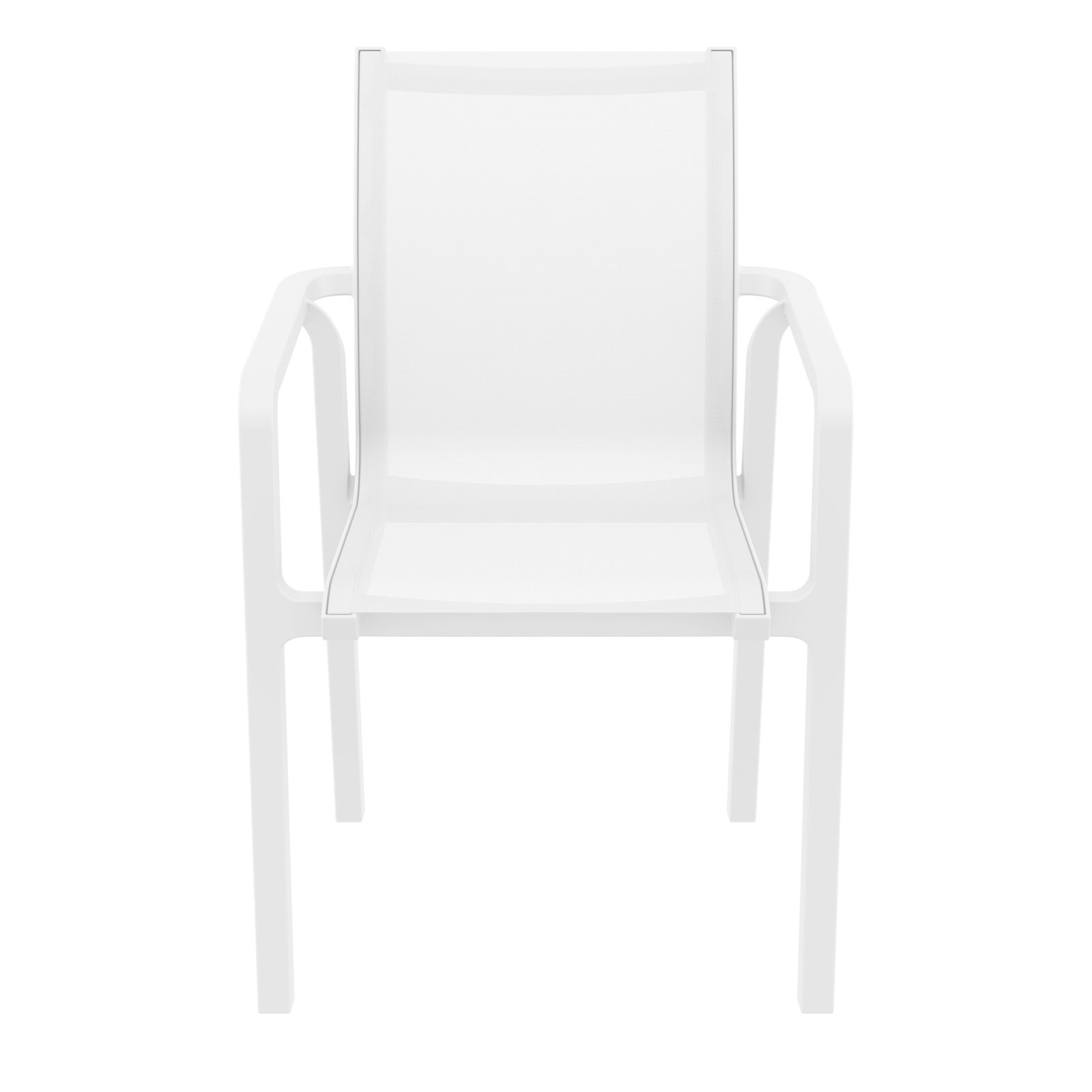 Farrah Stackable Patio Armchair, White