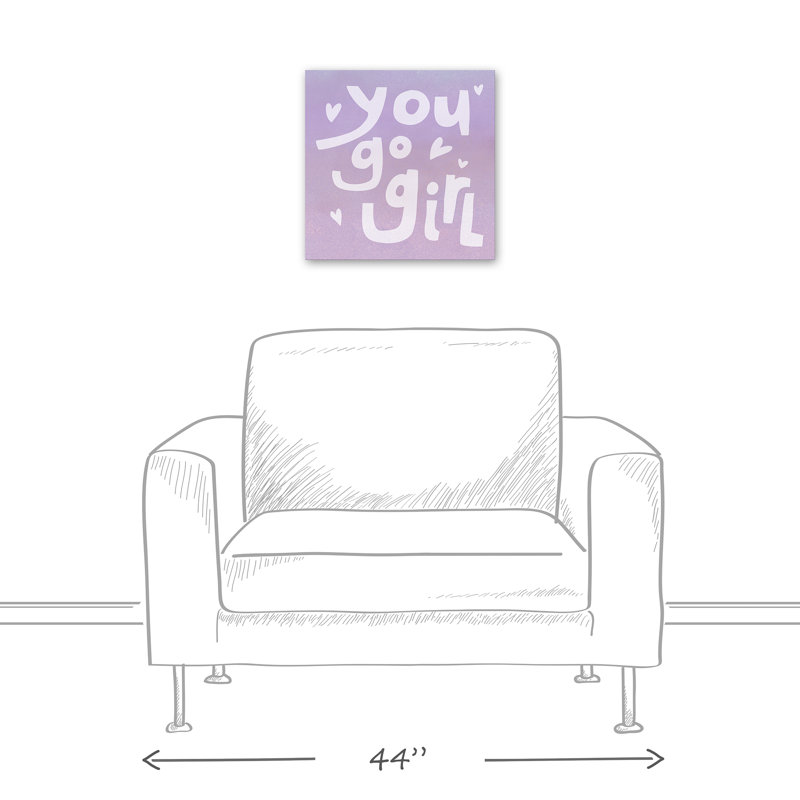 Art sur toile fille you go Stonover, H 16 po x l 16 po x P 1,25 po