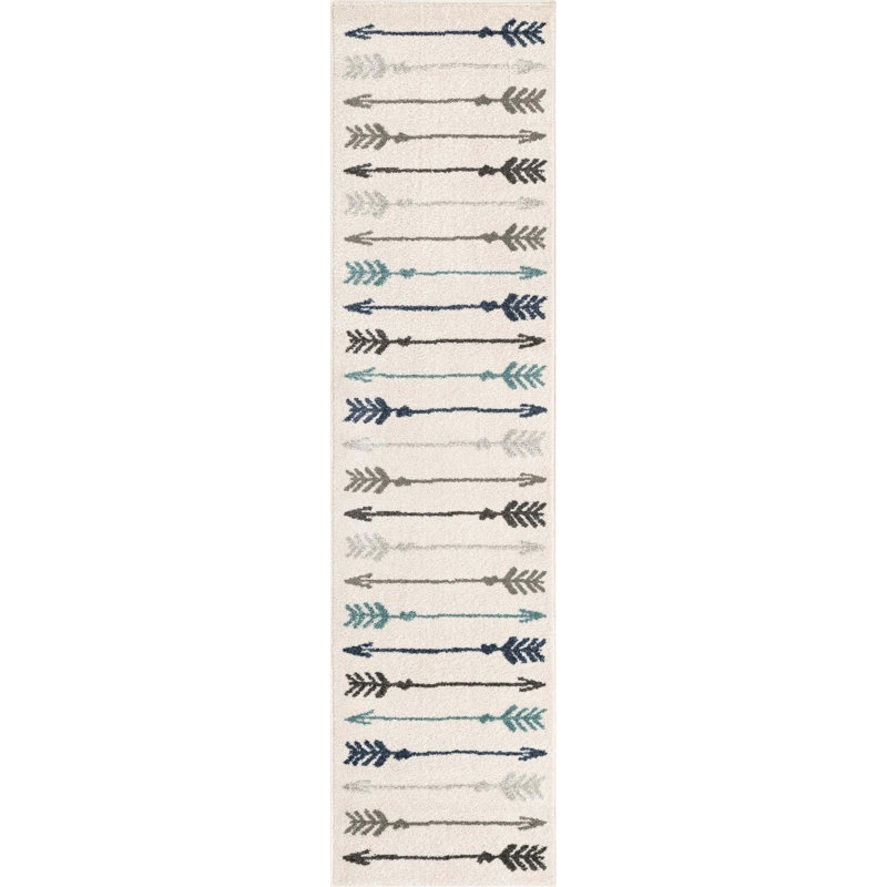 Dryer Geometric Indoor Rug, Runner 2'6" x 10'