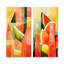 Ensemble de salon mural rouge en forme de melon d'eau I - Melon-1039450722