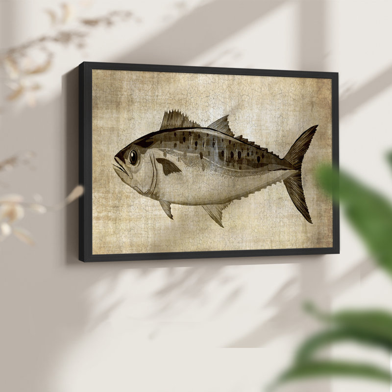 Big Catch II -Framed Print - Restickable, 11" H x 14" W, Black