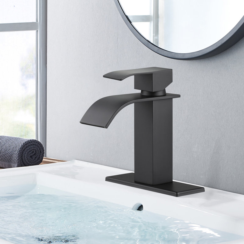 Single-handle Bathroom Faucet, Matte Black