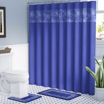 180*180cm Solid Color Wayfair Shower Curtain Sets Bathroom Polyester Bath Waterproof  Shower Curtain Set With Hooks U0508 From Puppyhome, $8.48