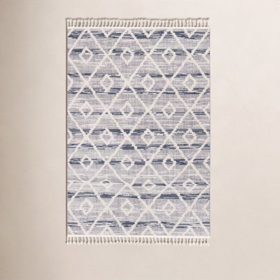 Highpoint Gray Cream Geometric Rug