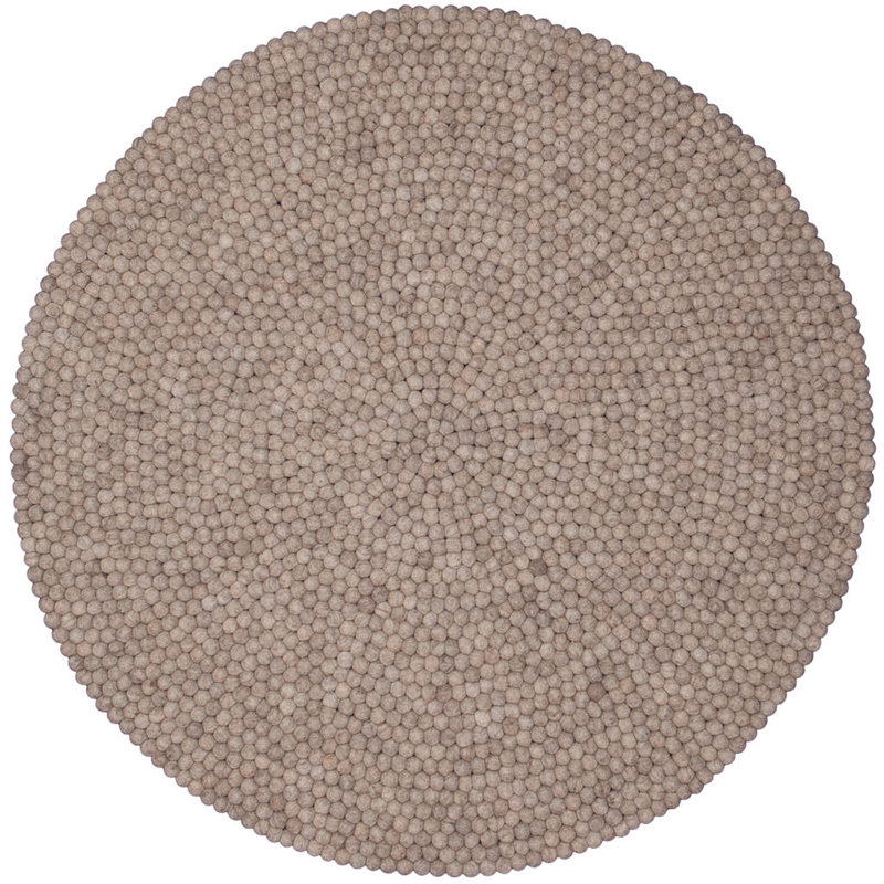 Round Odakotah Solid Colour Hand Woven 90cm X 2cm Area Rug