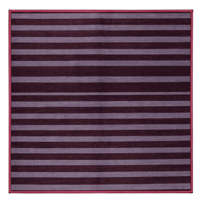 Machine Washable Horizontal Stripes Red Area Rug