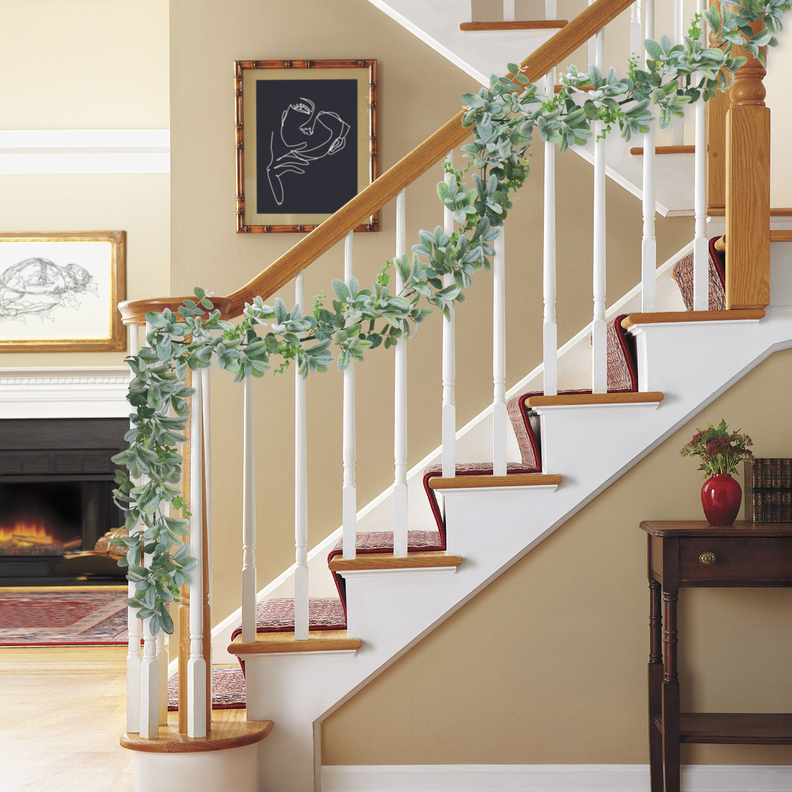 72'' in. Faux Lambs Ear Garland