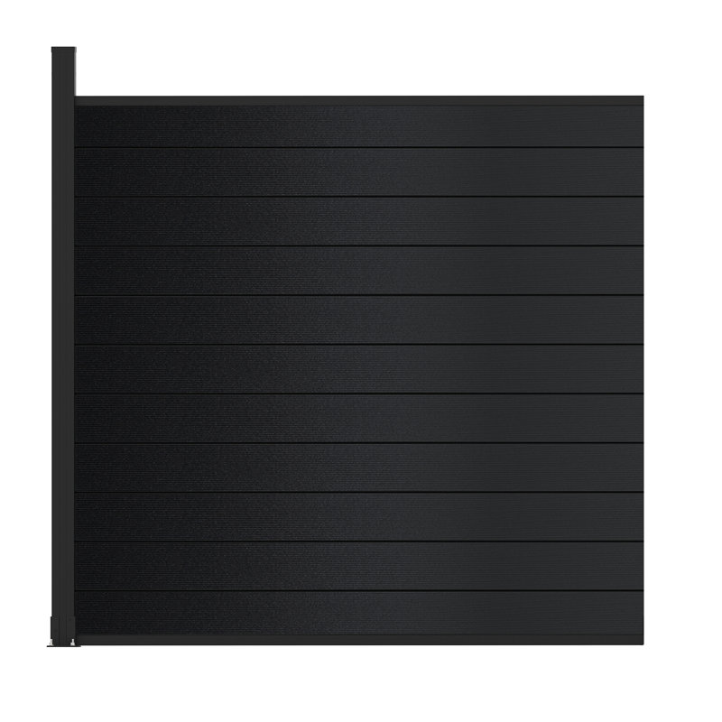 Clôture d'intimité en aluminium 6 pi H pour clôture d'extérieur, de patio et de jardin, 1