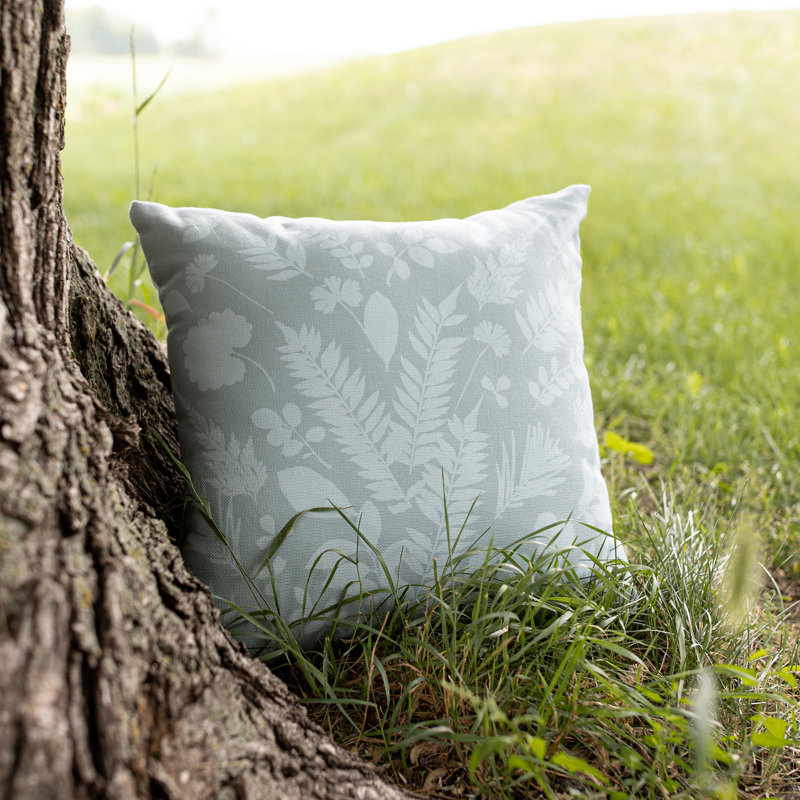 Traditional Fringed Outdoor Throw Pillow