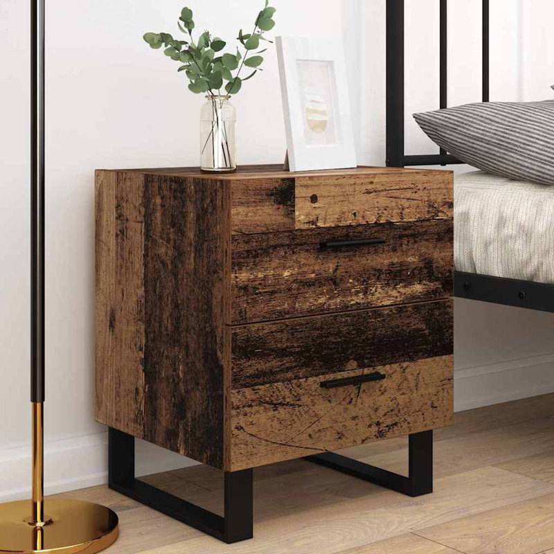 40cm W Manufactured Wood Bedside Table