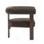 Chaise d'appoint moderne rembourrée avec accoudoirs ronds-618503553