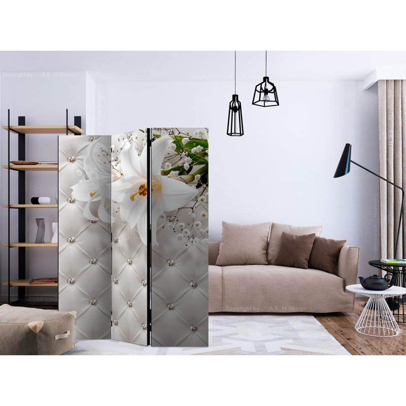 Arshavir 172cm H Folding Room Divider, 3