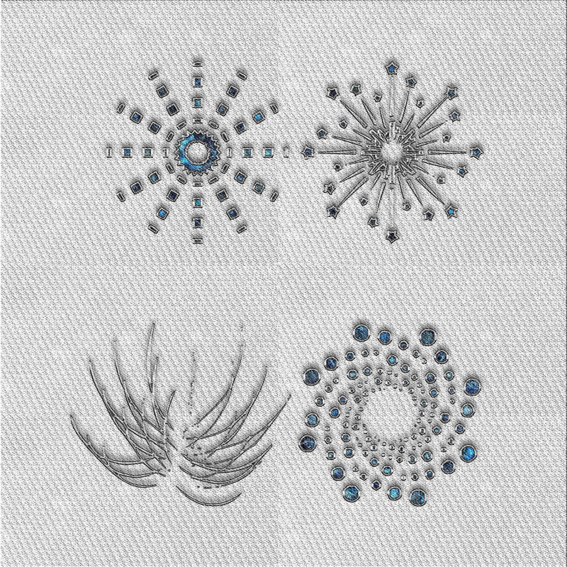 Tapis gris/zone noire à motifs, Carré 5 pi