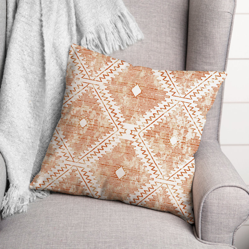 Ikat Reversible Throw Pillow, 20" x 20"