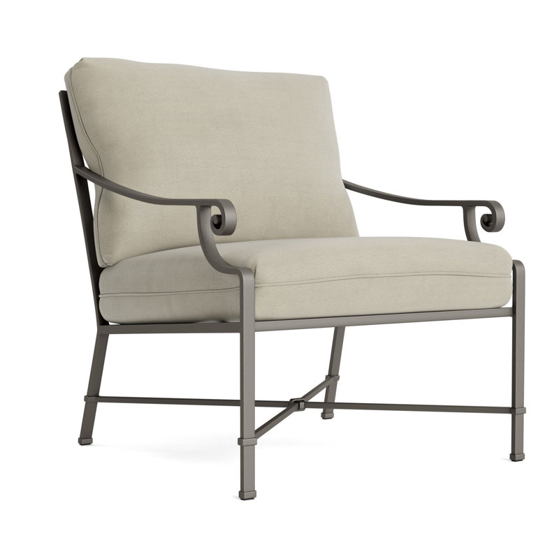 Venetian Outdoor Lounge Chair, Mica, Fusion Clay