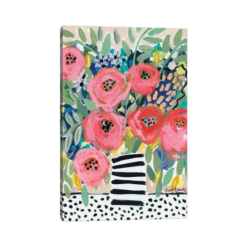 Welcome To The Party by Kait Roberts - Painting on Canvas, 66.04cm H x 45.72cm W x 1.91cm D, Wrapped Canvas