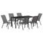 7 Piece Garden Dining Set Steel-457236316