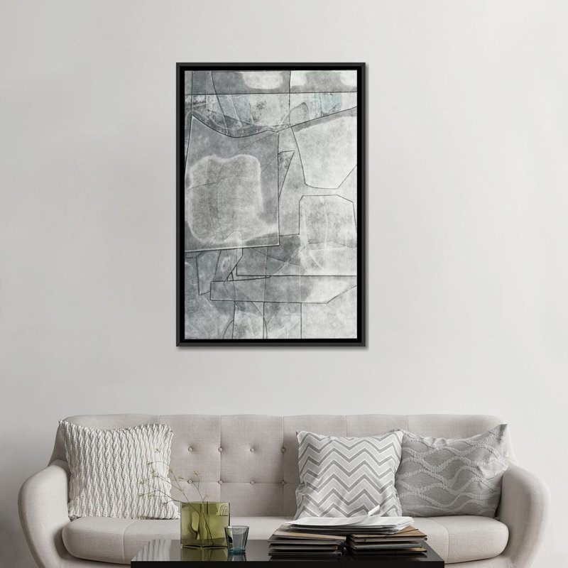 « codex », impression sur toile, Toile avec cadre noir, Pas de tapis, H 48 po x l 32 po x P 1,5 po