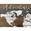 Décoration murale carte du monde Rustic Adventure