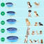  Grande baignoire pliable en PVC pour chiens / chats-88991277-88991281