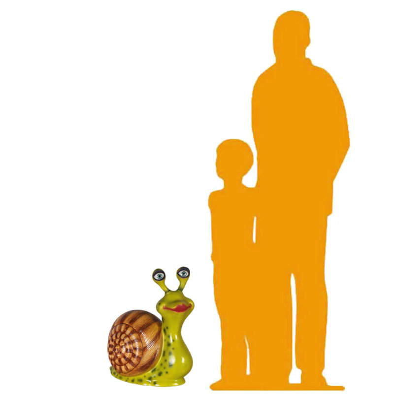 Comic Female Snail Over Sized Statue