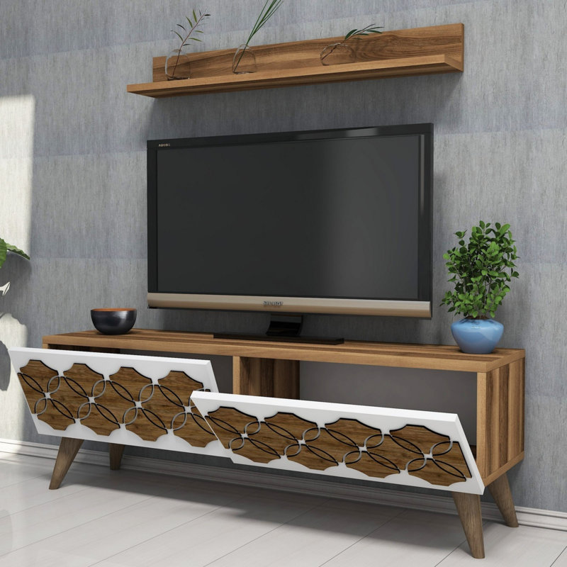 Foreman TV Stand for TVs up to 48", Walnut