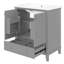 Meuble-lavabo 30 po avec comptoir en céramique-324676279