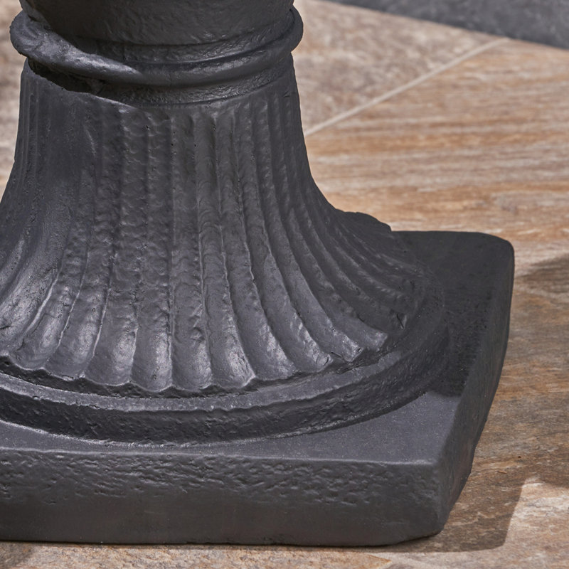 MGO GARDEN URN PLANTER, Black