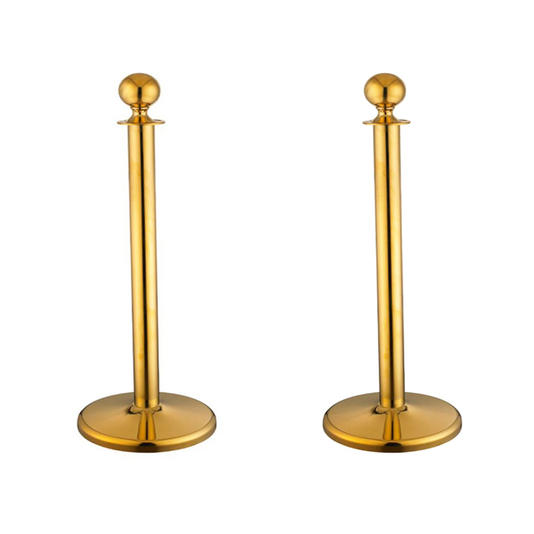 FixtureDisplays 40'' H x 12.6'' W Metal Stanchion System (Set of 2) FixtureDisplays