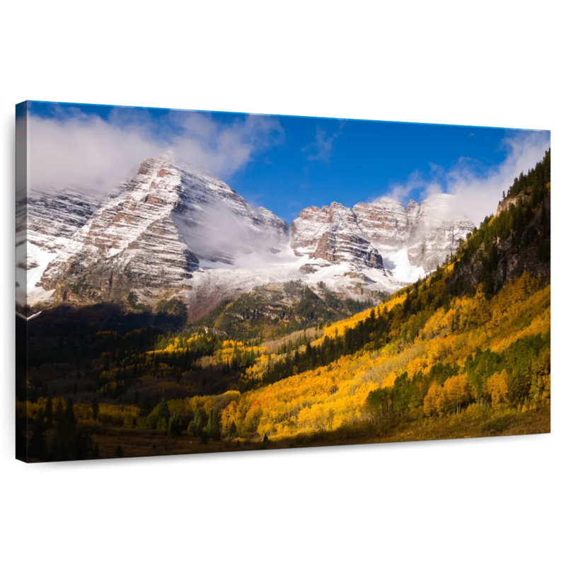 Alvord Maroon Bells Mountainside Aspens, 8" H x 12" W
