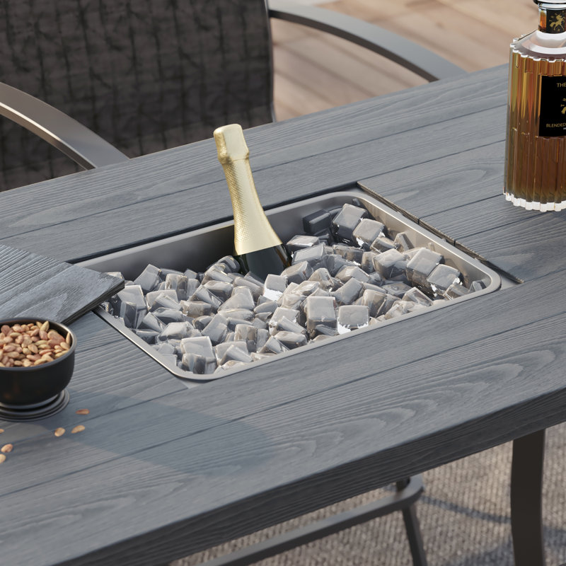Table de bar rectangulaire E-Coating