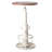 Dining Table Pine Round Solid Wood Top Metal Base Dining Table-86560744