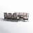 Argyri 8 - Person Patio Dining Set with Extendable Rectangular Table , Cushions Included