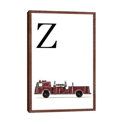 Z Fire Engine Letter - Print on Canvas