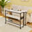 Modern Computer Desk Foldable Desktop with Rotating Wheels-1949330823