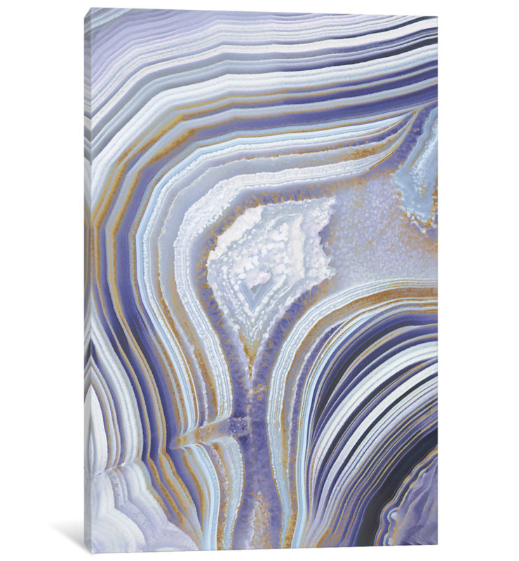 « agate flow i », reproduction d’art sur toile, H 60 po x l 40po x P 1,5 po