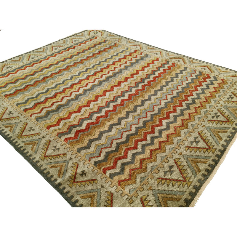 Dona Wool Chevron Indoor Rug, Rectangle 9' x 12'