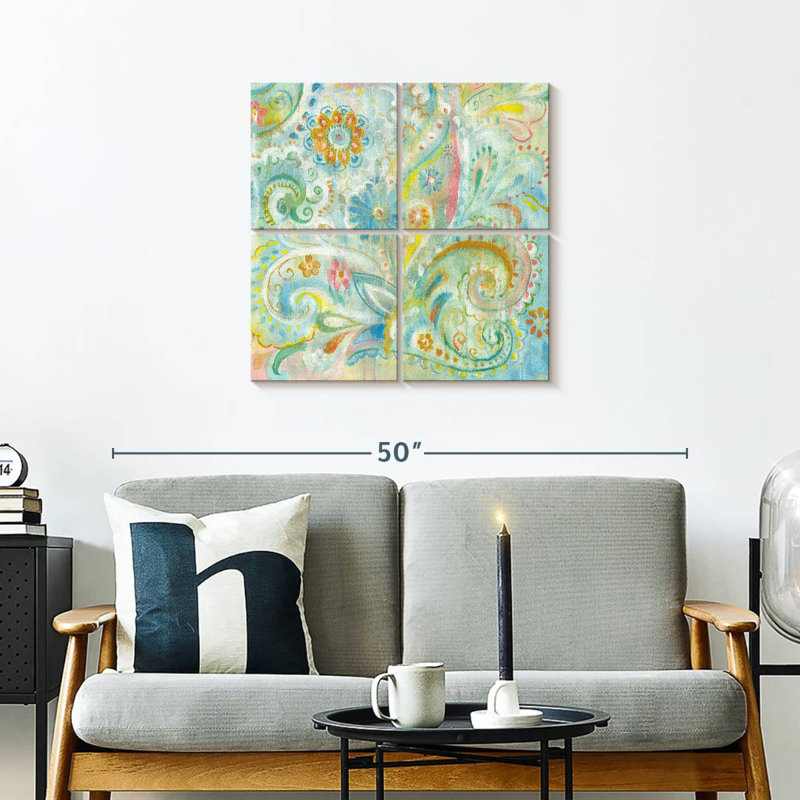 Kerner Spring Dream Paisley III, 26" H x 26" W