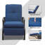 Chaise de patio inclinable avec coussins Jeftha-235454758