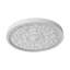 Ornate Carved White LED Flush Mount Light