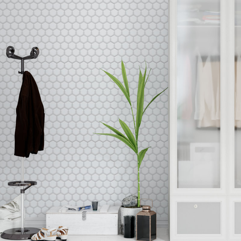 Classic Hexa Premium Glossy 3D Sticker Tile