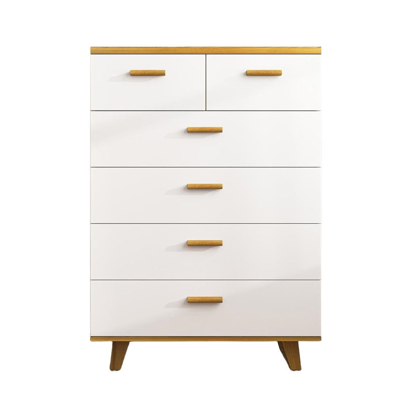 Commode 6 tiroirs blanche