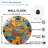Colorful Vintage Wall Clock Decoration Home Art Style Art - 12'' Modern Glass Wall Clock
