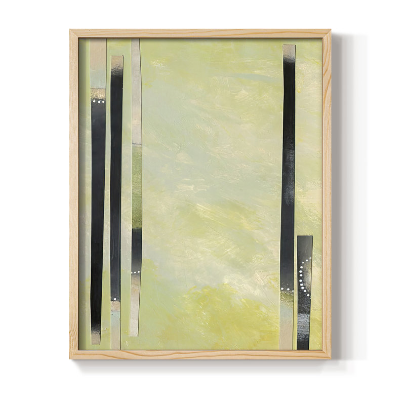 Neutral Assemblage II, reproduction encadrée - bois massif, Naturel, H 21 po x l 17 po