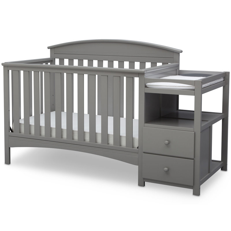 Abby 4-in-1 Convertible Crib, Gray